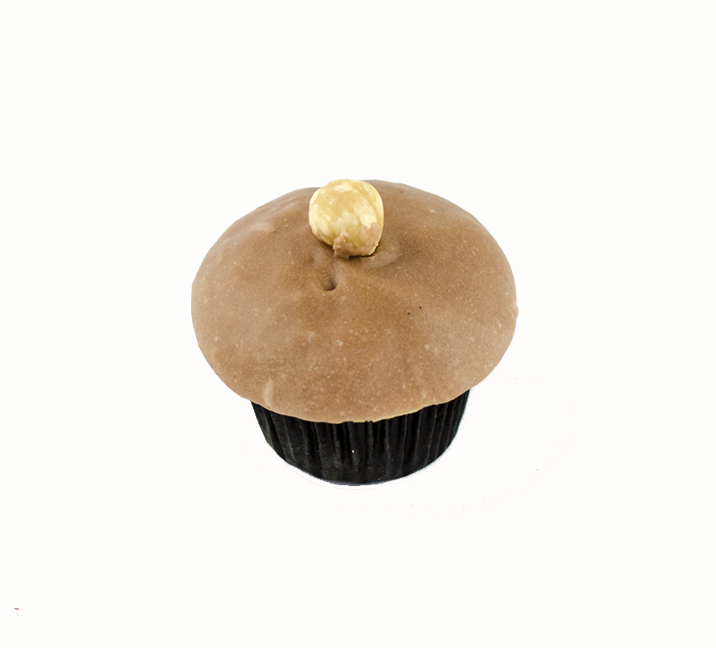 We bake our cupcakes fresh daily. (Shown: Nutella cupcakes.)
